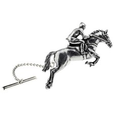 Horse & Rider English Pewter Tie Tac / Tack - XTTTA29