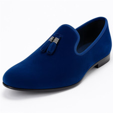 Mens Tassel Loafers Suede