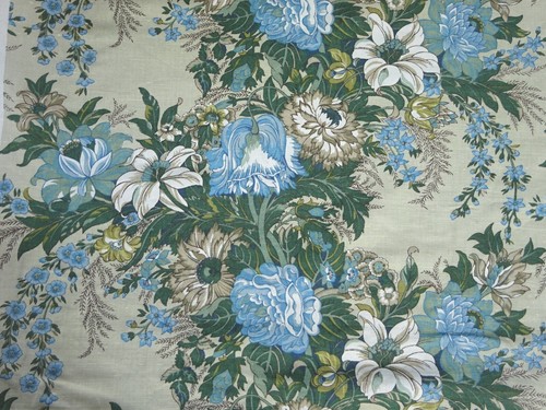 Vintage linen union fabric - vintage,