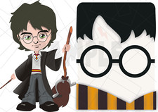 Harry Potter Pin the Harry Game-20 Players A3 size Props, Baby Shower, Birthdays