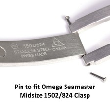 Hinge Pin & Tube for Omega Seamaster Midsize 1502/824 Watch Clasp Buckle Repair