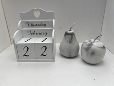 x3 Items Shabby Chic Home Decorative Ornaments Display Bundle