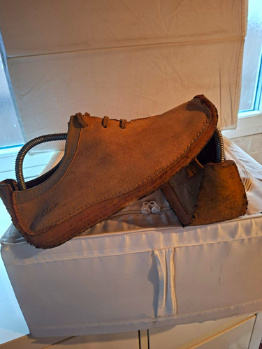 Clarks suede lace casual - suede, up