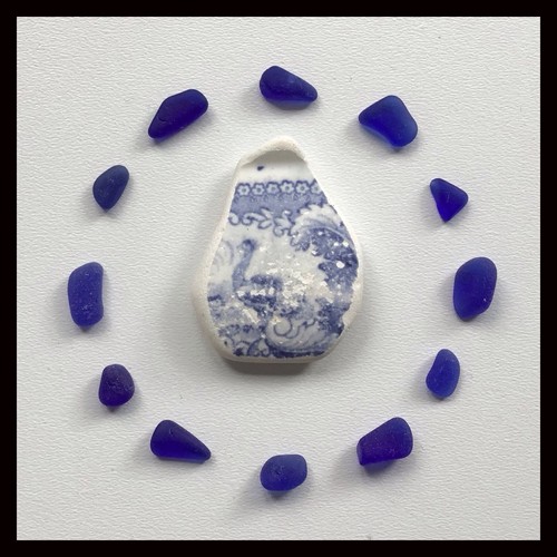 Cobalt blue sea glass - cobalt,