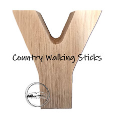 Solid English Oak V-Shaped Thumb Stick Handle Blank