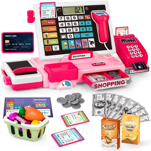 Toy till cash register with - toy,