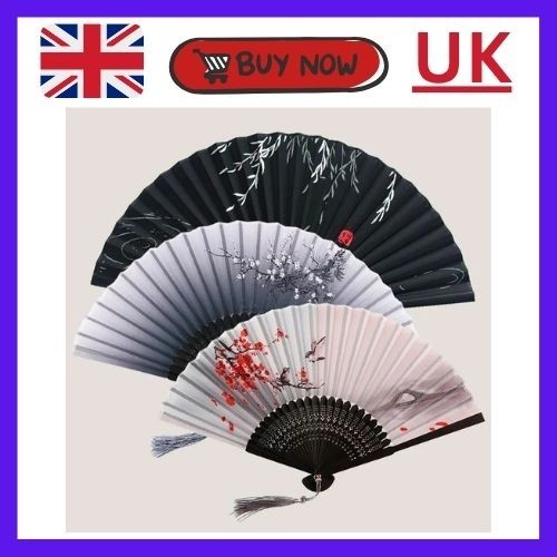 Bamboo folding hand silk - bamboo,