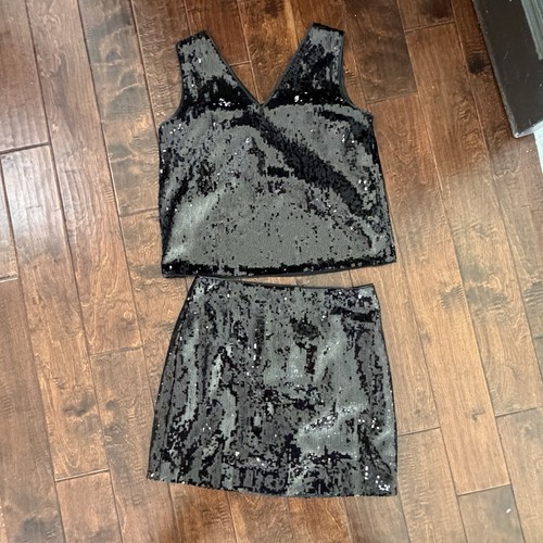 Crew black sequin tank - crew,