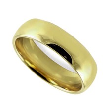 Wedding Band 9ct Yellow Gold Rings Engagements Gold Filled Ring Mens Womens