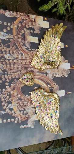 Gold angel wings - angel,