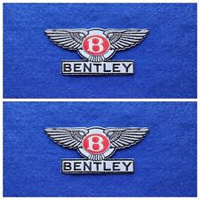 A Pair Of Motor Car Racing Patches Sew / Iron On Badges Bentley (b) Wings