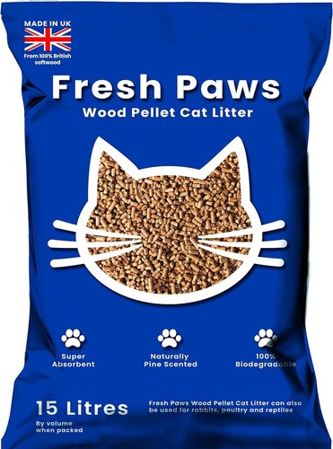 Cat litter wood pellets - cat,