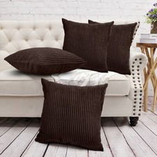 4 Pack Stripe Velvet Cushion
