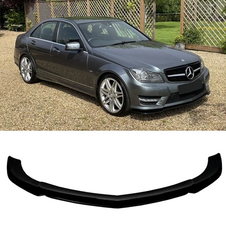Front lip splitter gloss - front, black