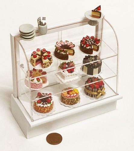 Dolls house filled white - house,