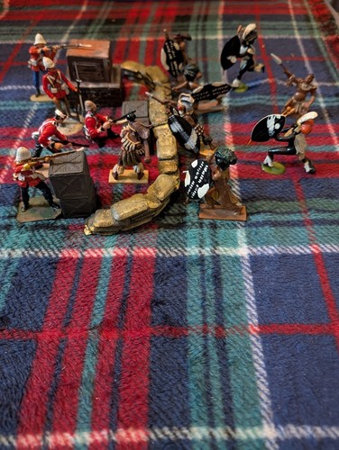 Zulu war diorama - war, pieces