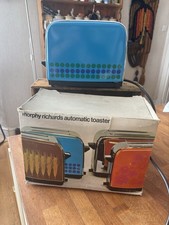 Vintage 1960’s 1970’s Morphy Richard’s Bright Turquoise Spotty Toaster - Prop?