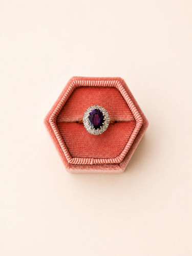 18ct yellow gold - 18ct, amethyst