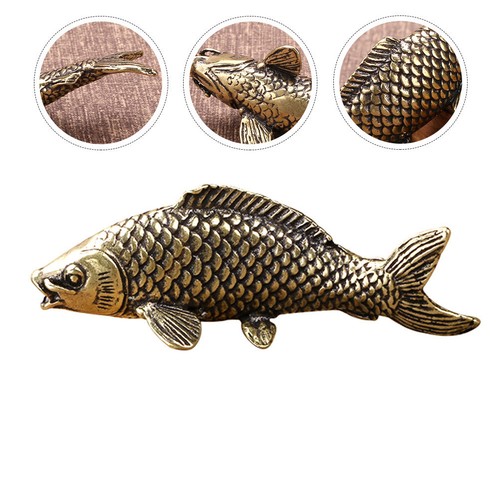 Copper koi ornament chinese - copper,