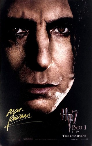 Alan rickman signed photograph - signed,