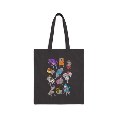 Halloween pit bull - bull, tote
