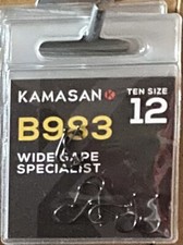 KAMASAN B983 EYED WIDE GAPE SPECIALIST MICRO BARBED HOOKS ALL SIZES. FREE P&P 