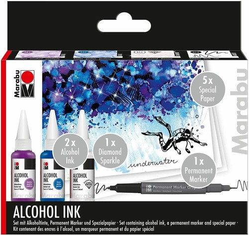 Marabu alcohol ink set - marabu,