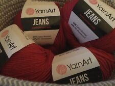 200g YARNART RED JEANS COTTON