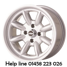 MGB GT Minilight Design 15x8 Silver all over four Alloy Wheels (NEW)