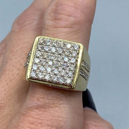 Men cluster ring engagement - men's,
