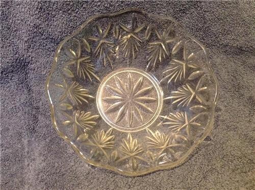 Large clear glass vintage