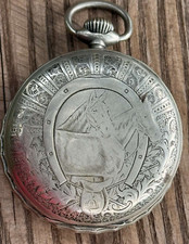 Vintage Pocket Watch Roskopf Mechanical Locle Cronometro Rare Old Open Face 20th