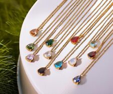 Minimalist Teardrop Birthstone