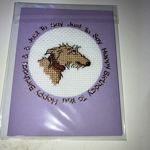 Birthday card lurcher made - lurcher,