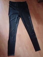 Black Faux Leather Look