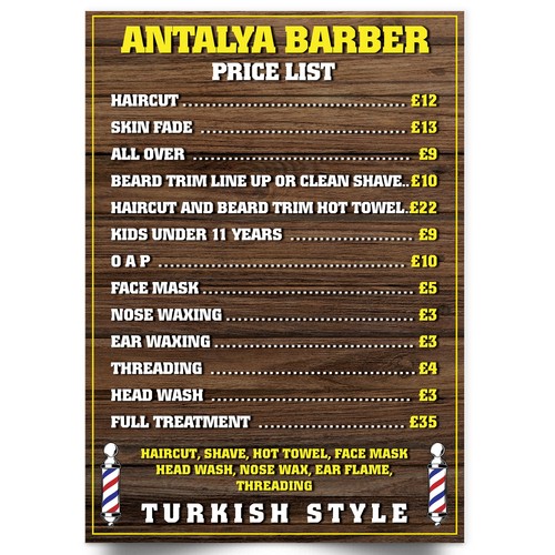 Barber shop salon advertising - shop,
