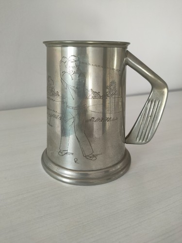 English pewter tankard with - english,