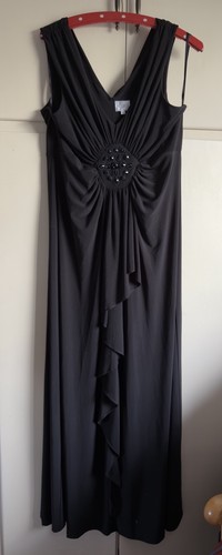 Black sleeveless maxi - black, dress