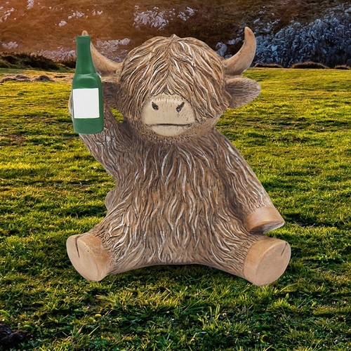 Beer clock highland cow coo - beer,