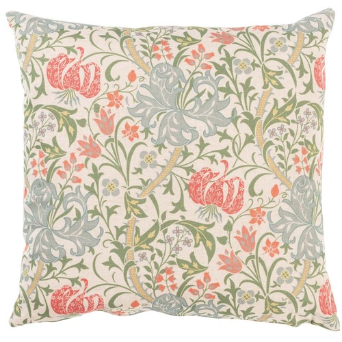 Jacobean floral print cushion - floral,
