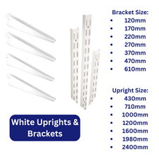 Twin Slot Shelving WHITE