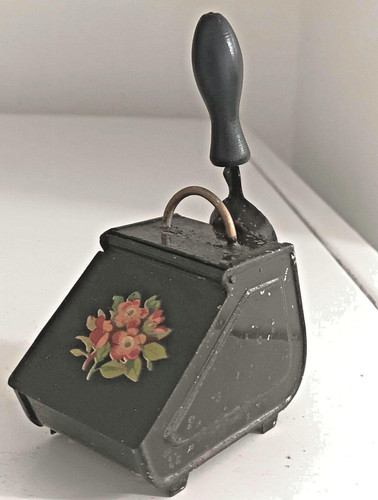 Antique dollhouse metal coal - antique,