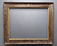 Edwardian Limed Oak Gilt Slip Fleur de Lis Frame c.1900, Rebate Size 17” x 14”