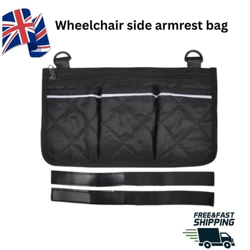 Wheelchair side bag armrest - side,