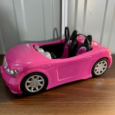 Barbie Doll Pink Convertible Car Toy- Mattel 2013