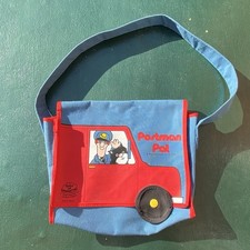 Vintage 80s Postman Pat Bag 1985 Kids School Satchel Crossbody Cartoon TV Rare