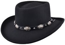 Gambler Hat 100% Wool Felt