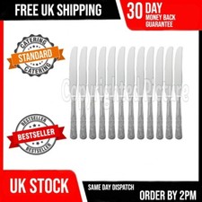 12 KINGS PATTERN DINNER KNIVES