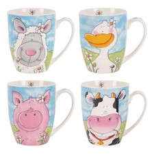Set Of 4 Farm Animals