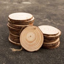 30×Natural Wood Slices Craft